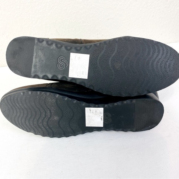 Clarks Cloudstepper Brown Caddell Wedge Ankle Boots Size 9 - Picture 5 of 7